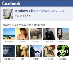 Ponad 1000 fanów Krakowskiego Festiwalu Filmowego na Facebooku